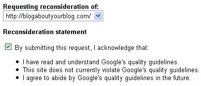 Google Reinclusion